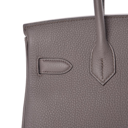 Hermes Togo Birkin 30 Etain 37 of 41