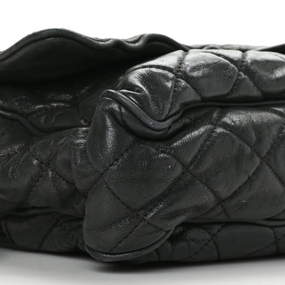 Chanel Iridescent Calfskin Quilted Maxi Shiva Flap Black 10 of 12