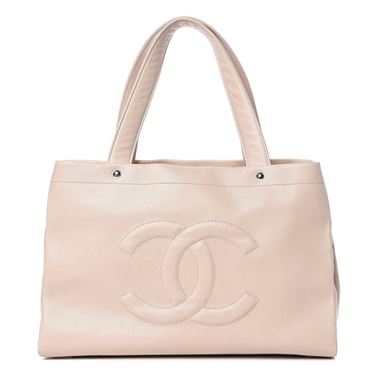 Chanel Caviar CC Tote Beige 1 of 14