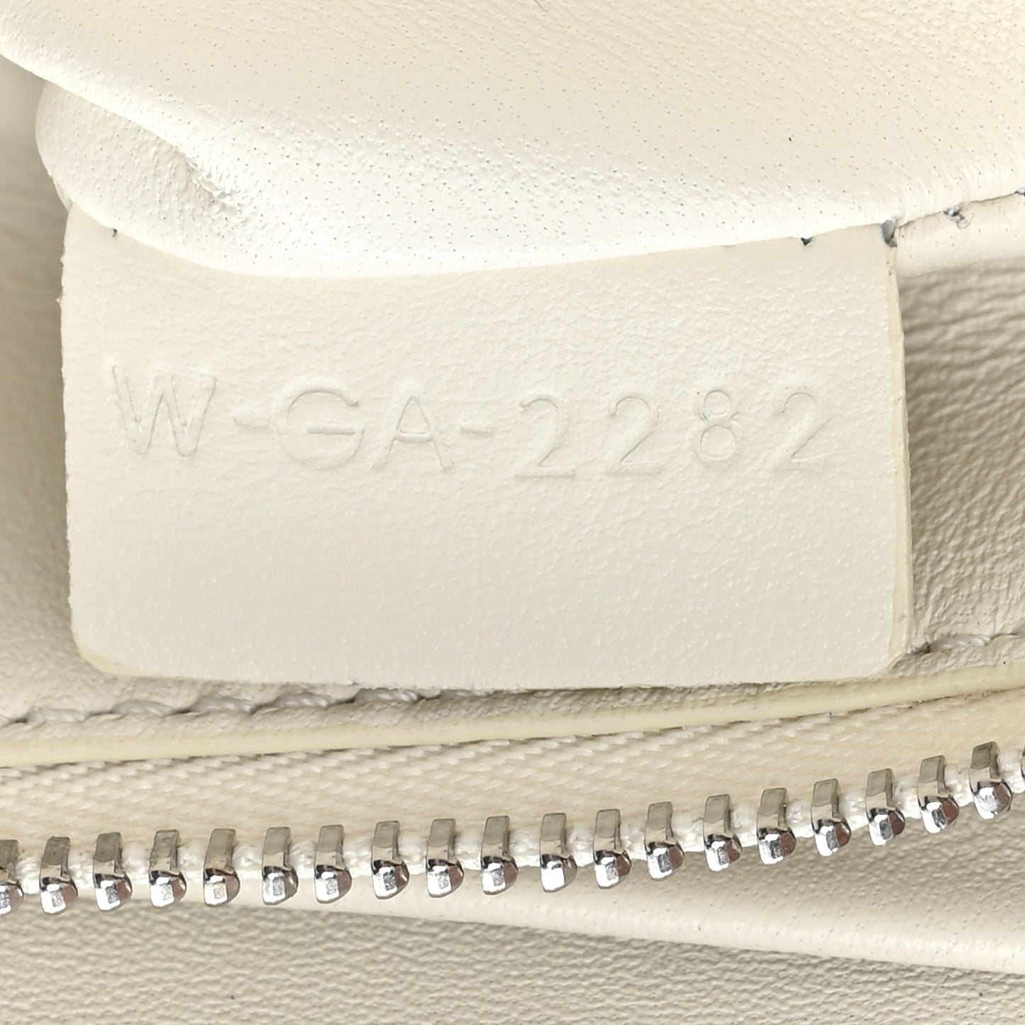 Shiny Calfskin Trapeze Triomphe Bag White