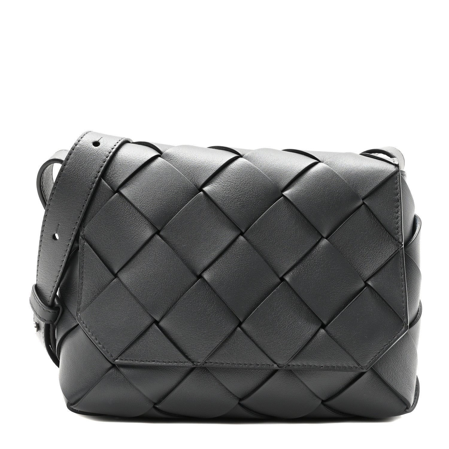 Bottega Veneta Calfskin Intreccio Diago Crossbody Bag Ardoise 1 of 9