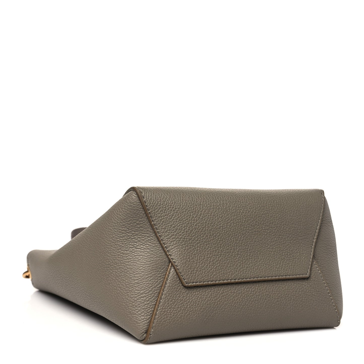 Soft Grained Calfskin Small Sangle Bucket Bag Taupe