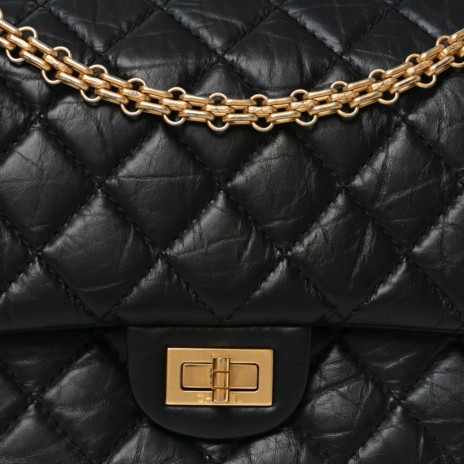 Chanel Aged Calfskin Quilted 2.55 Reissue 226 Flap Black 8 of 10
