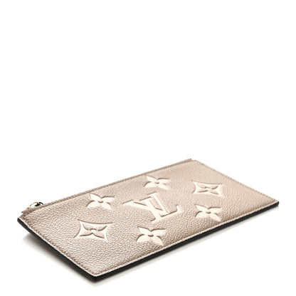 Louis Vuitton Empreinte Monogram Giant Pochette Felicie Zippered Insert Tourterelle Creme 4 of 6