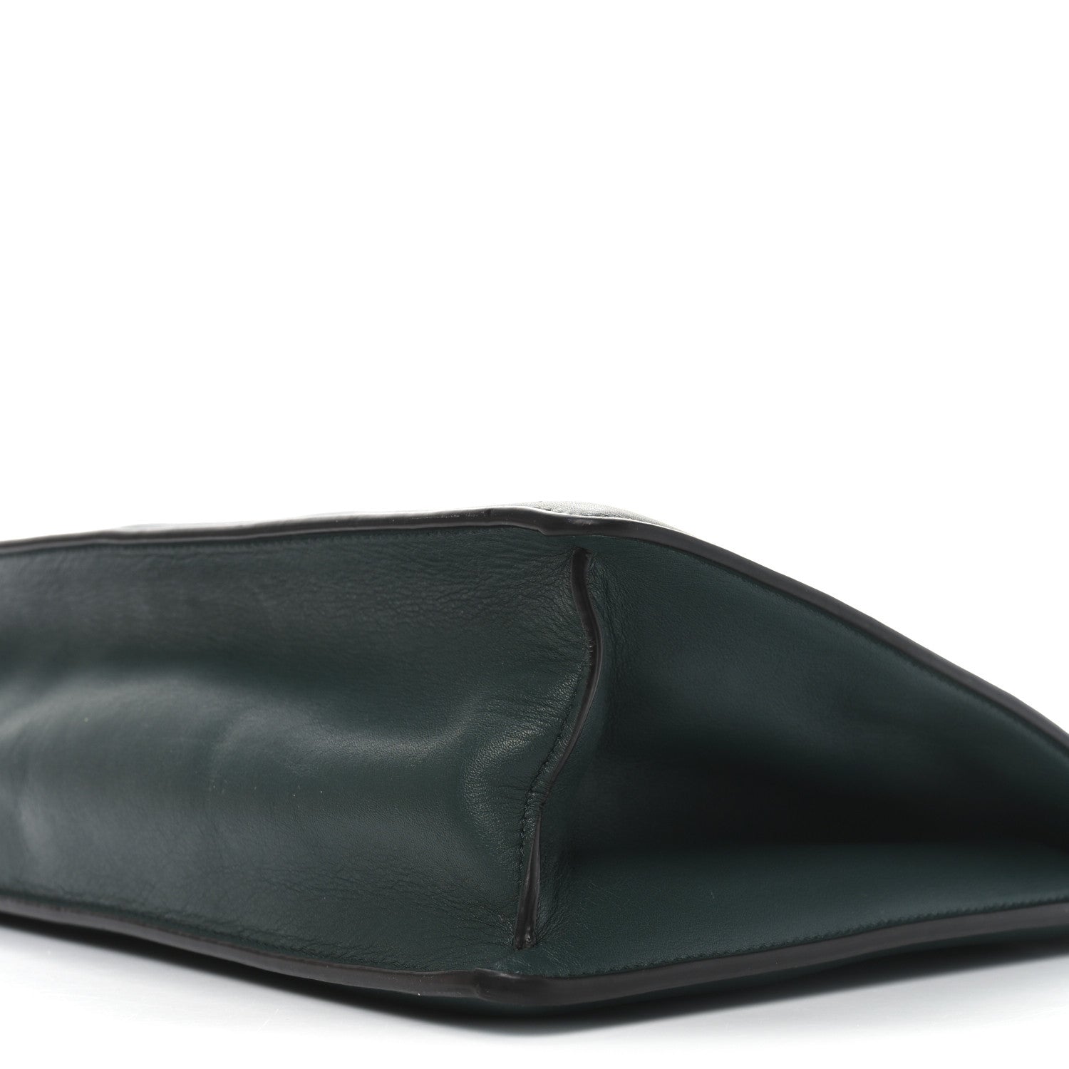 Celine Smooth Calfskin Medium Clasp Shoulder Bag Forest 10 of 10