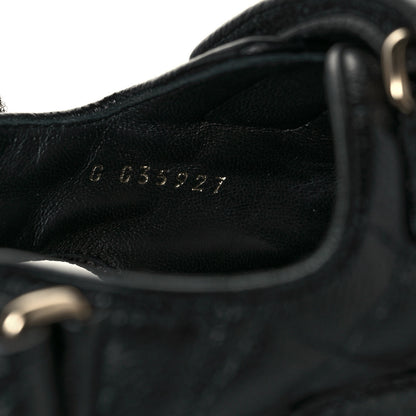 Chanel Grained Calfskin Velcro Dad Sandals 38 Black 8 of 9