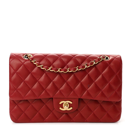 Chanel Lambskin Quilted Medium Double Flap Dark Bordeaux 1 of 11