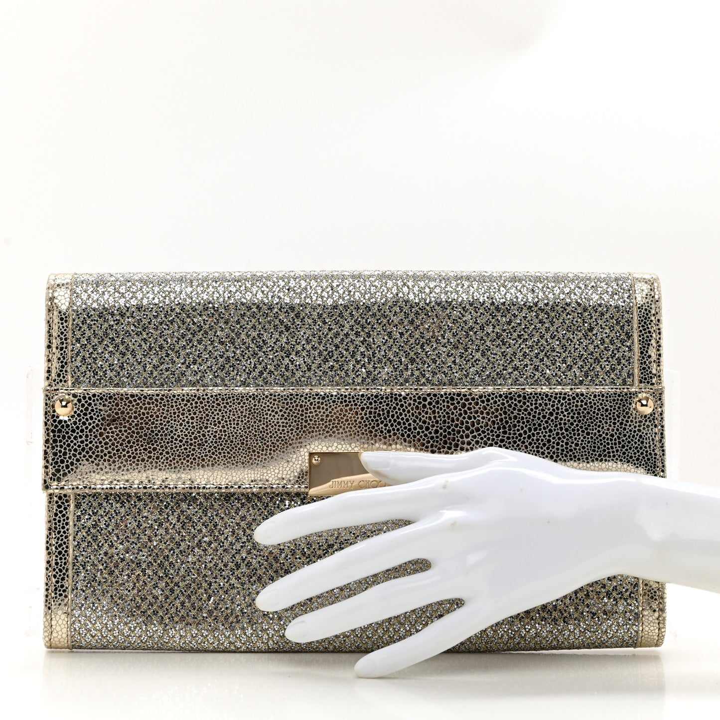 Glitter Fabric Reese Clutch Wallet Metallic