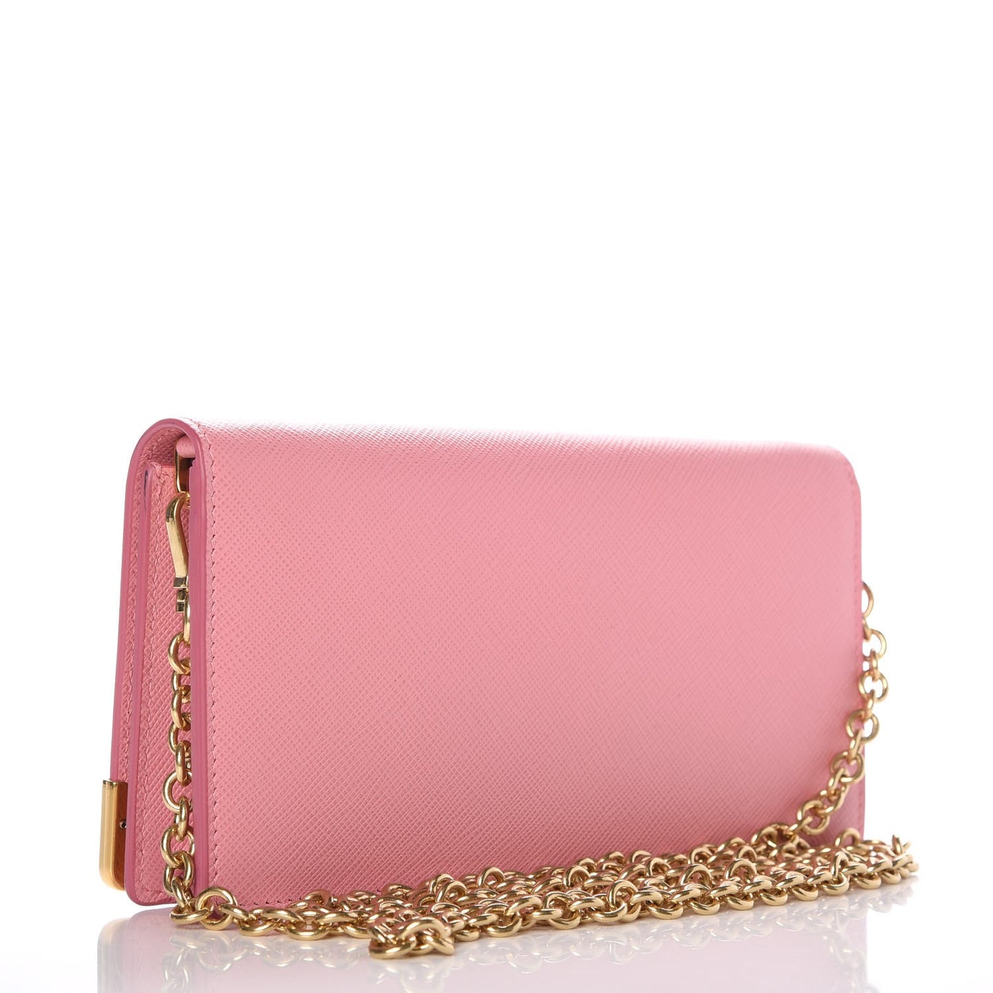 Saffiano Cahier Chain Wallet Petalo