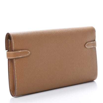 Hermes Epsom Kelly Longue Wallet Gold 3 of 9