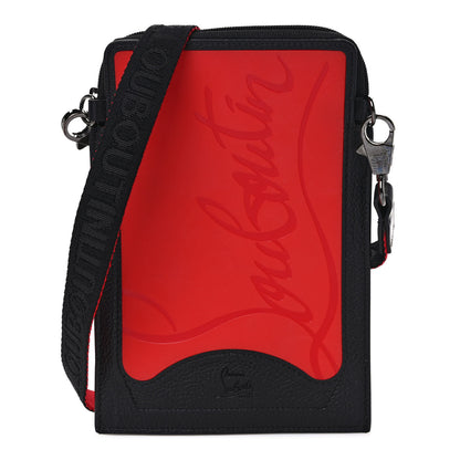Christian Louboutin Calfskin Gomme Loubilab Batt Clutch Loubi Black 1 of 8
