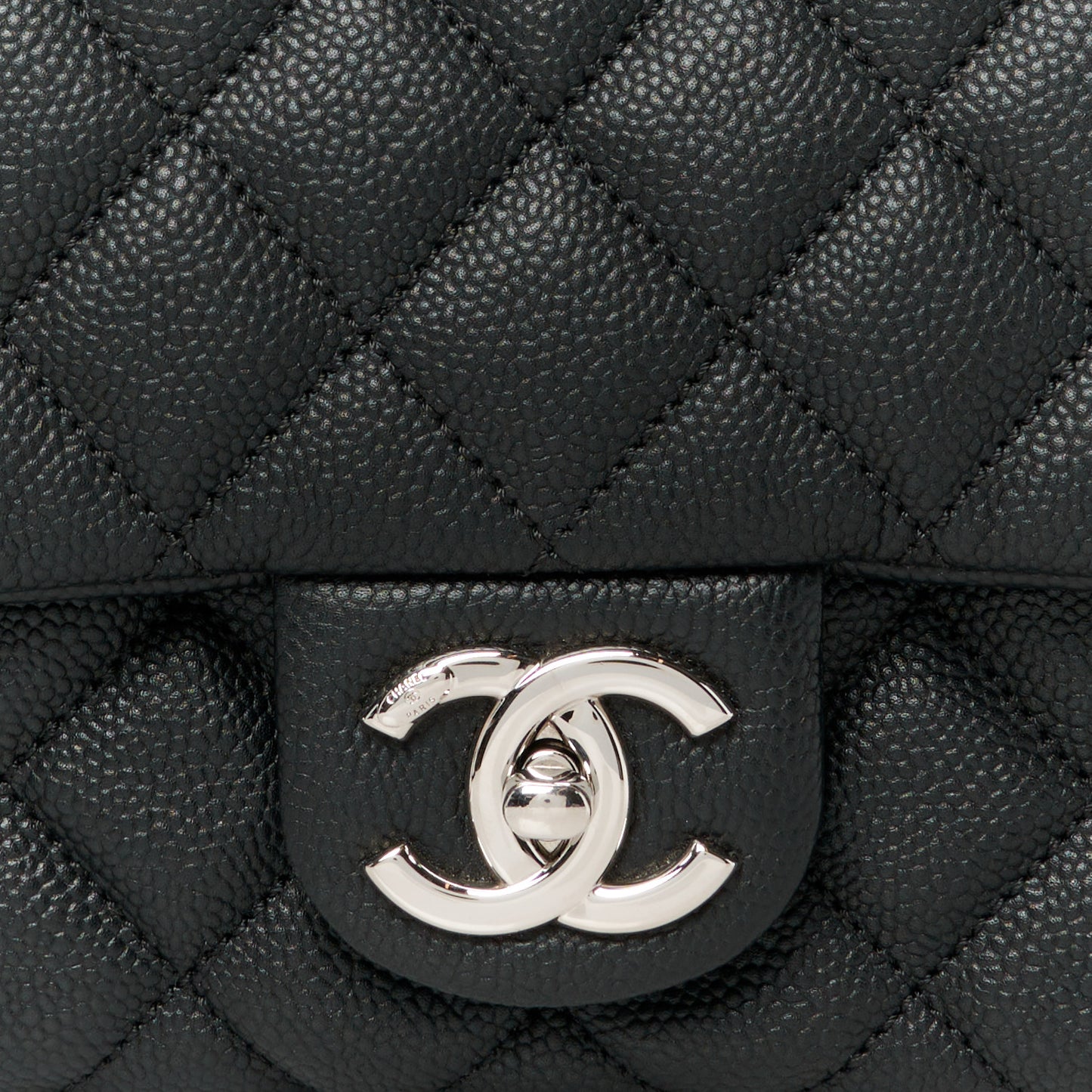Caviar Quilted Jumbo Easy Flap Black