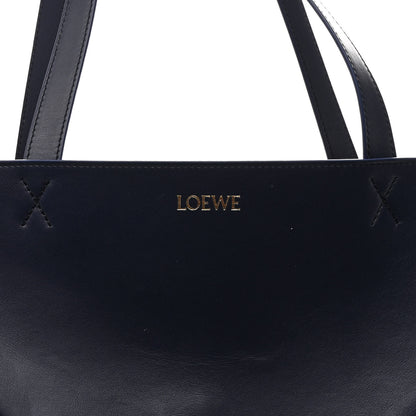 Loewe Shiny Calfskin XL Puzzle Fold Tote Abyss Blue 7 of 10