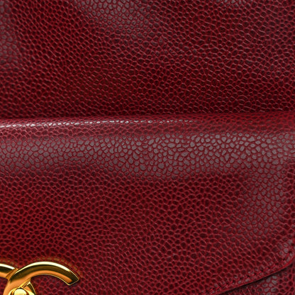 Chanel Caviar CC Shopper Tote Red 14 of 14