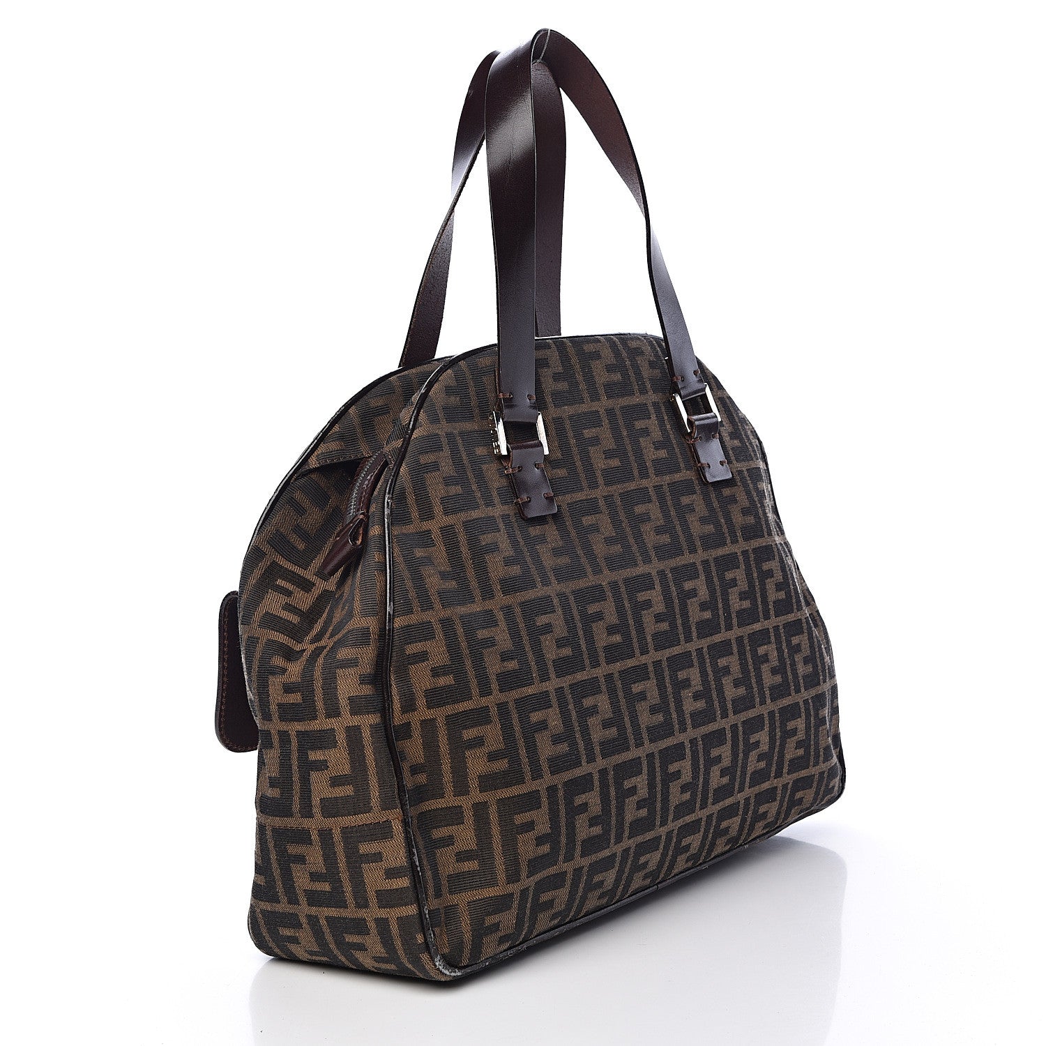 Fendi Zucca Pocket Shoulder Bag Tobacco 3 of 17