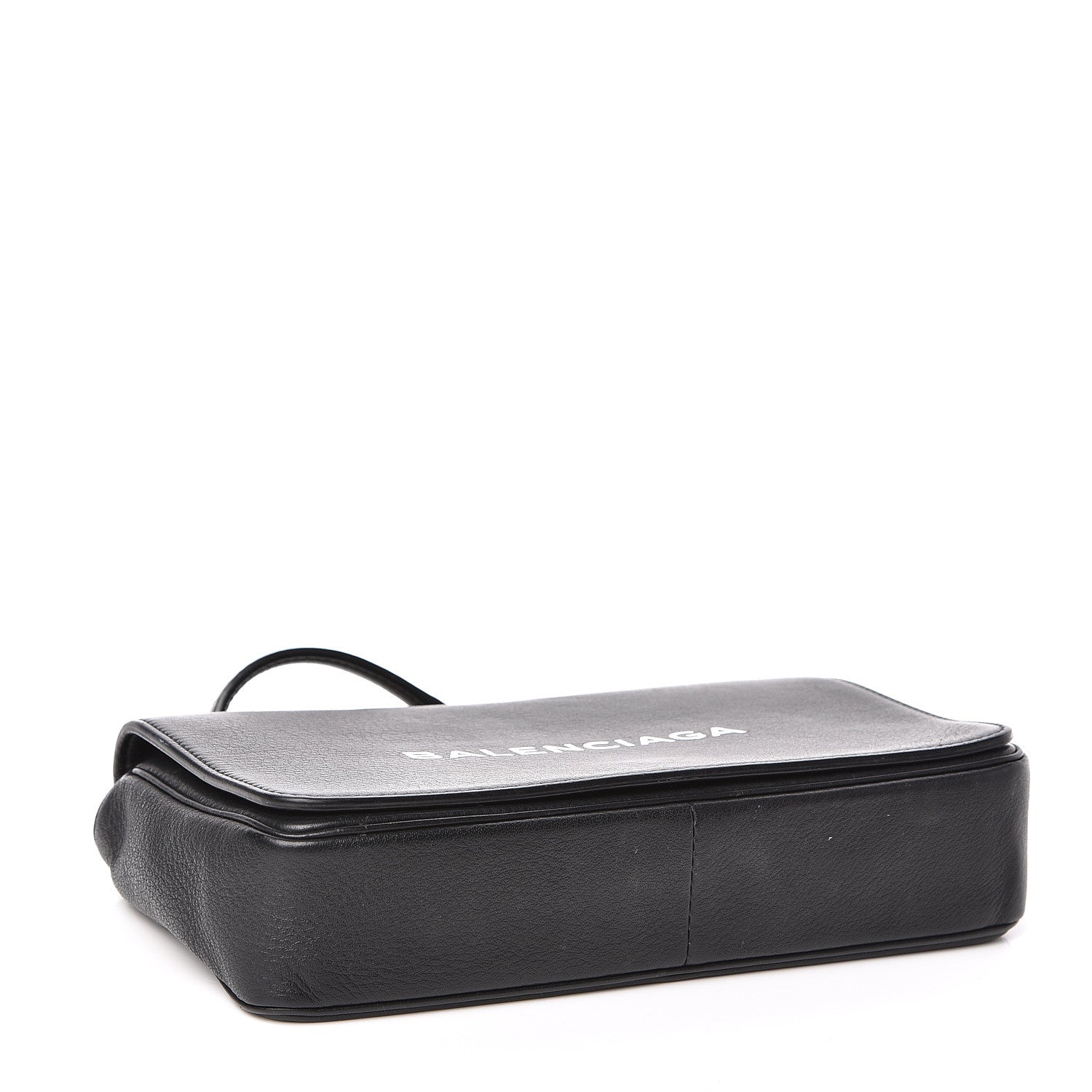 Balenciaga Pebbled Calfskin Everyday Chain Wallet Black 4 of 13