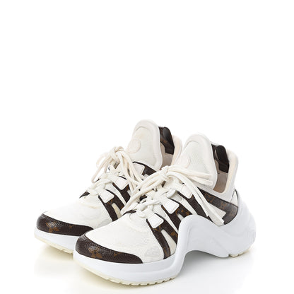 Louis Vuitton Patent Monogram LV Archlight Sneakers 36.5 White 3 of 11