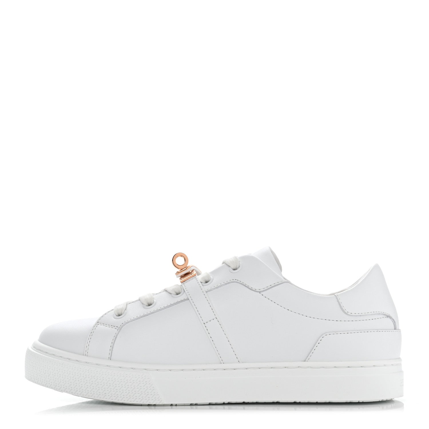 Hermes Calfskin Day Sneakers 37.5 White 1 of 9