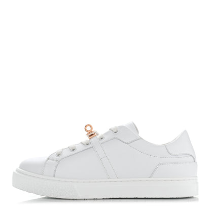 Hermes Calfskin Day Sneakers 37.5 White 1 of 9