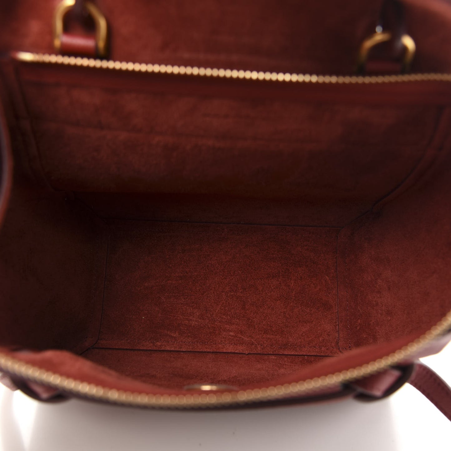 Grained Calfskin Nano Belt Bag Ruby