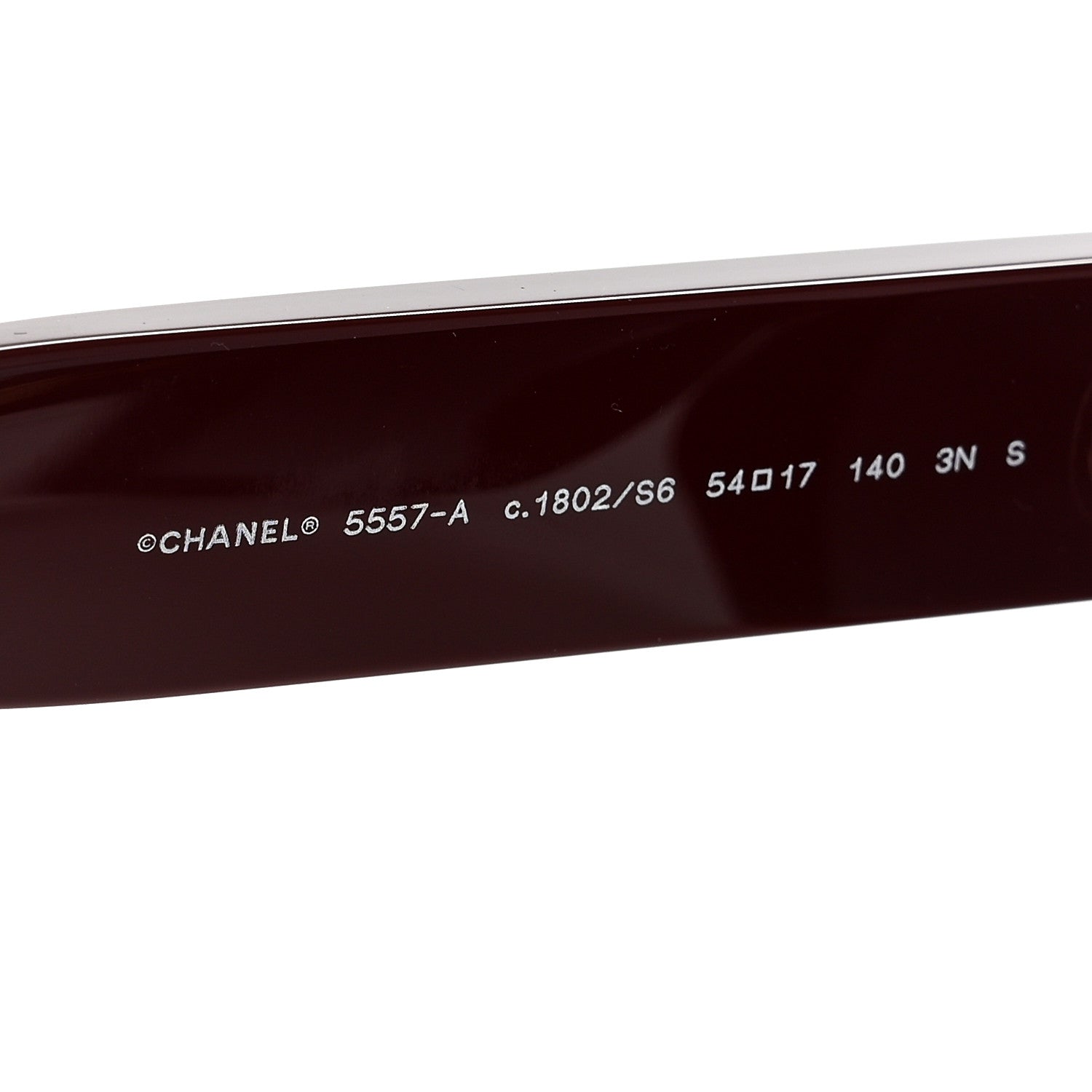 Chanel Acetate CC Butterfly Sunglasses 5557-A Burgundy 5 of 8
