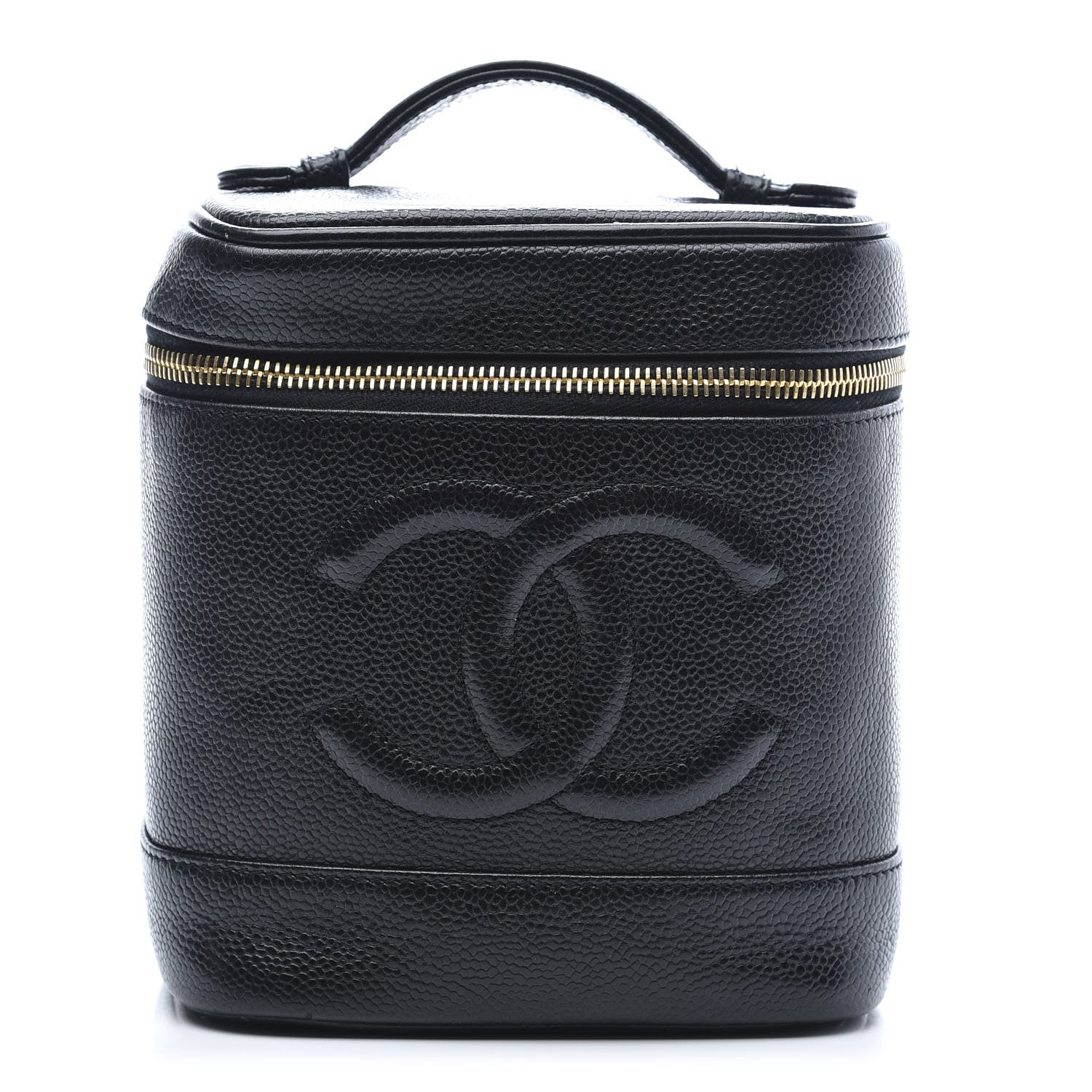 Chanel Caviar Cosmetic Vanity Bag Black 1 of 10