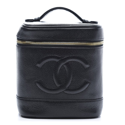 Chanel Caviar Cosmetic Vanity Bag Black 1 of 10