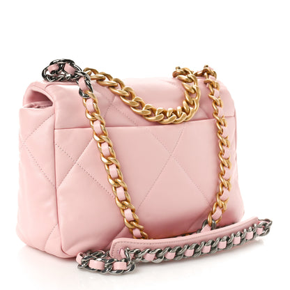 Chanel Lambskin Quilted Medium Chanel 19 Flap Light Pink 2 of 10