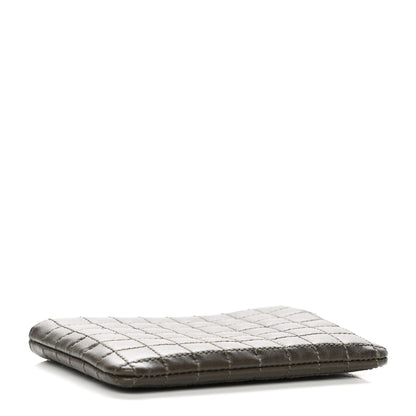 Celine Calfskin Quilted C Charm Coin Card Pouch Khaki 4 of 7