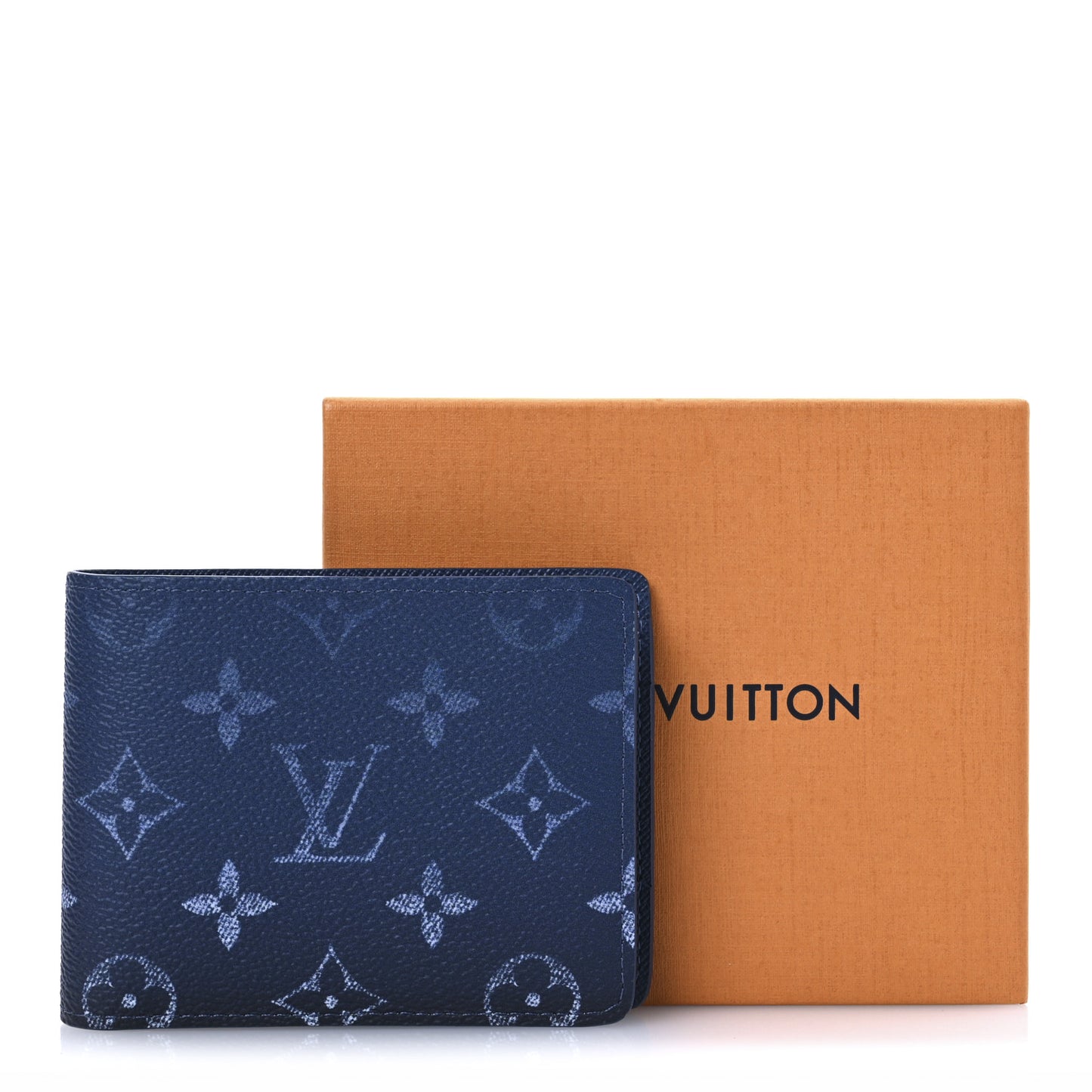 Monogram Gradient Multiple Wallet Navy Blue