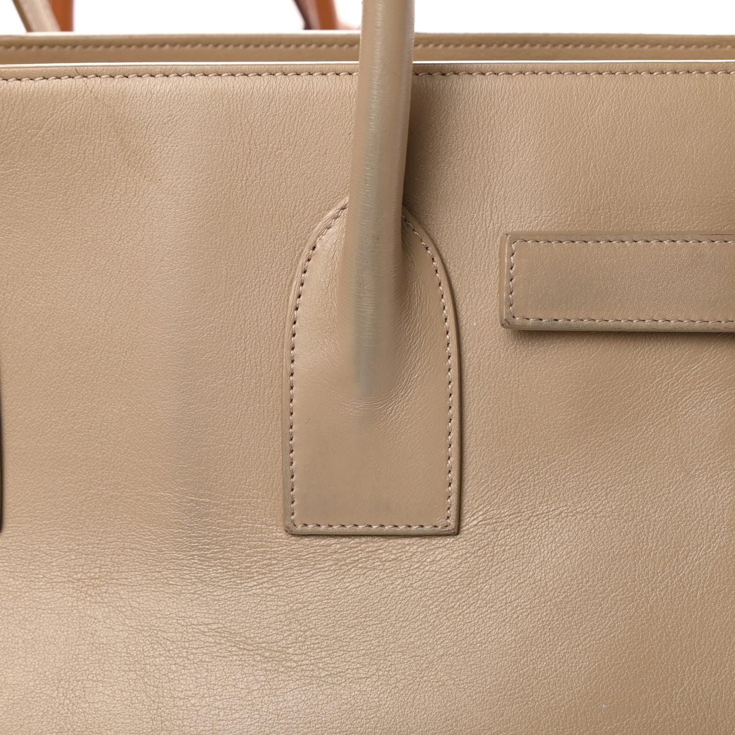Saint Laurent Calfskin Small Sac De Jour Beige 17 of 19