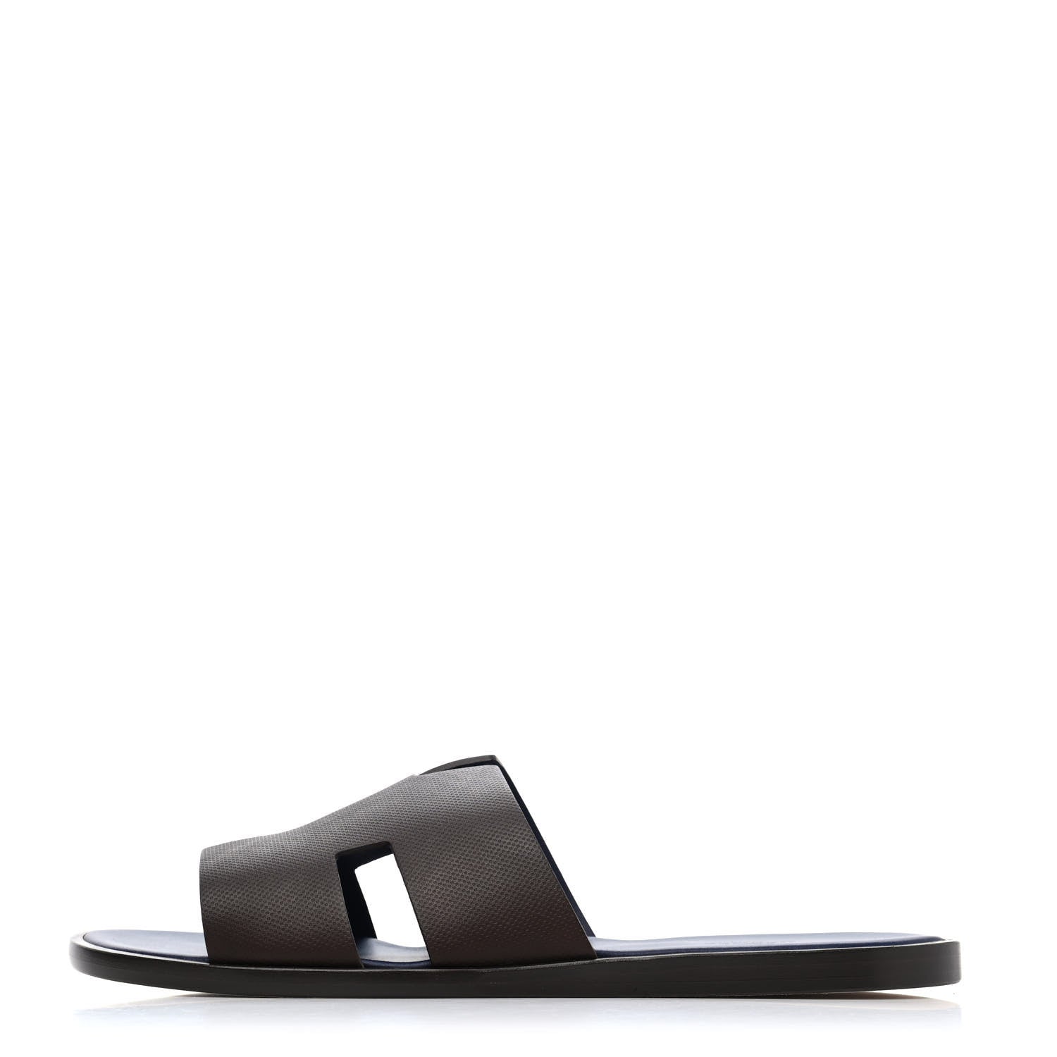 Hermes Epsom Mens Izmir Sandals 44 Cafe Bleu Riva 1 of 4
