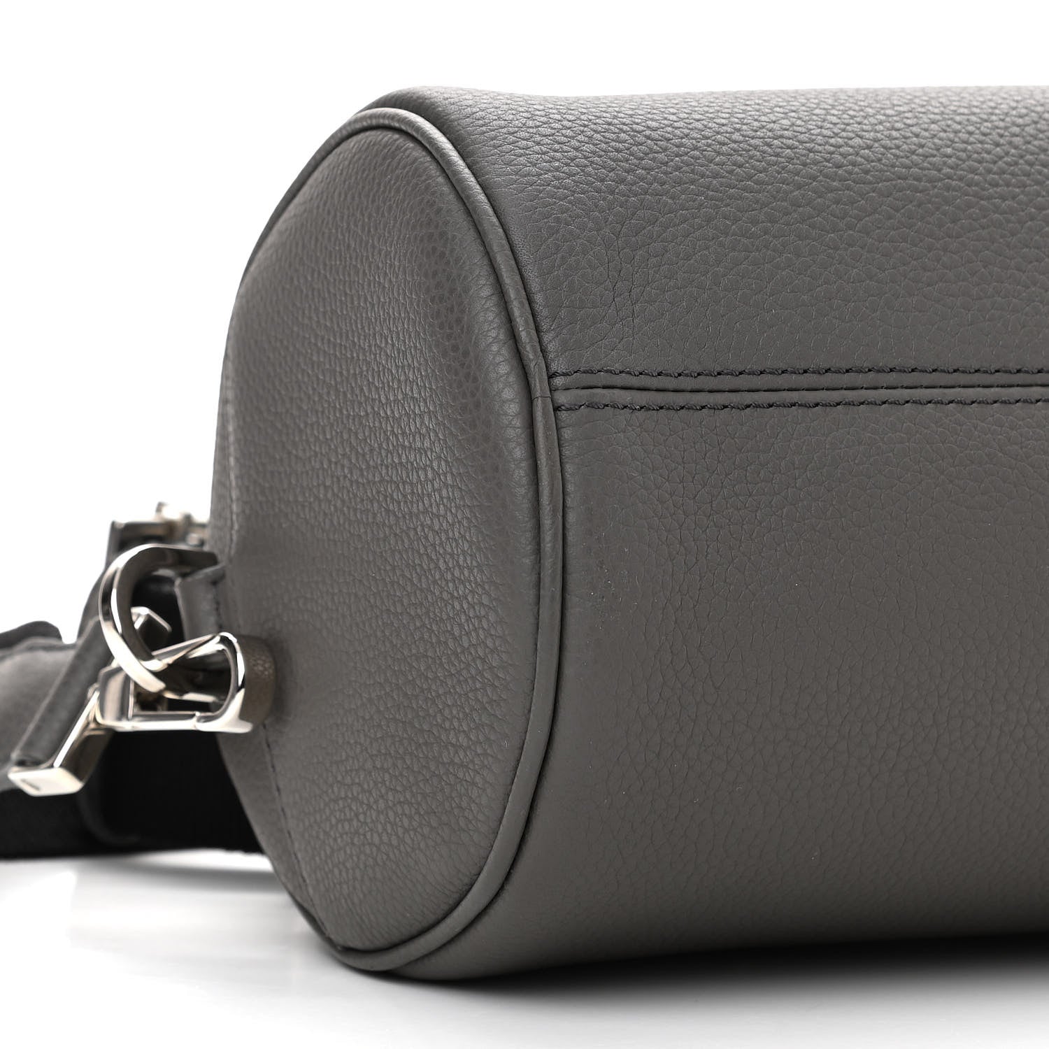 Christian Dior HOMME Grained Calfskin Mens Roller Pouch Grey 7 of 8