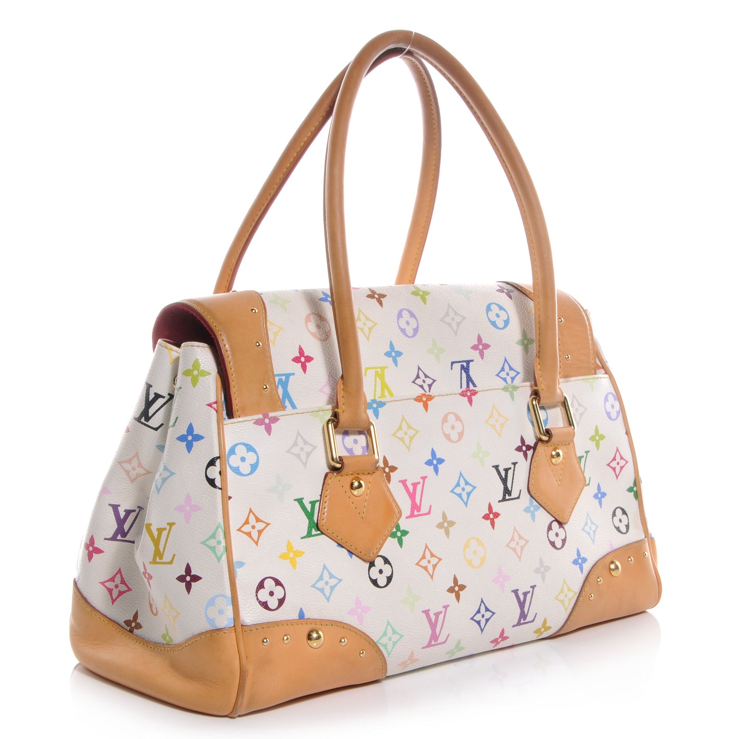Monogram Multicolor Beverly GM White