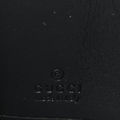 Gucci Calfskin Matelasse GG Marmont Zip Around Wallet Black 6 of 8