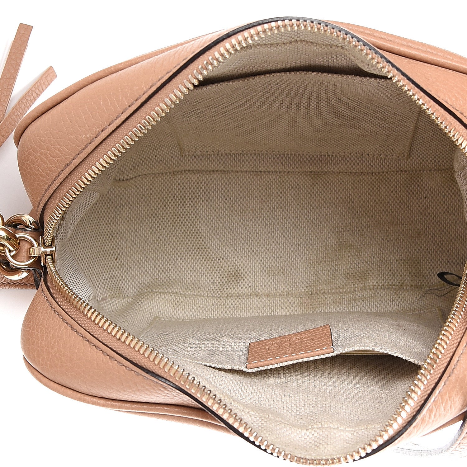 Gucci Pebbled Calfskin Small Soho Disco Bag Rose Beige 4 of 14