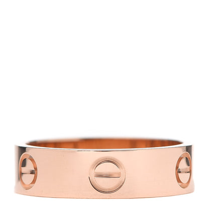 Cartier 18K Pink Gold 5.5mm LOVE Ring 56 7.5 3 of 6