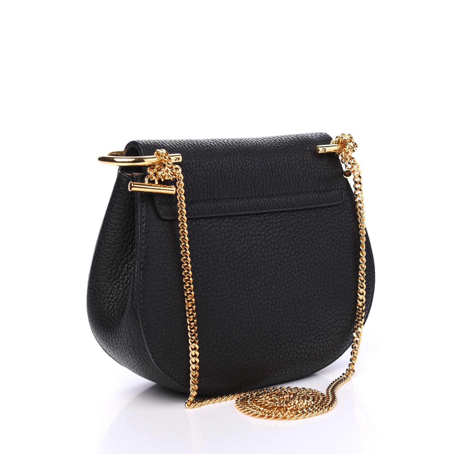 Chloe Grained Lambskin Mini Drew Shoulder Bag Black 2 of 8
