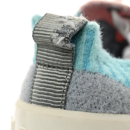 Chanel Mixed Fabrics Knit Sneakers 36 Grey Pink Blue 9 of 9