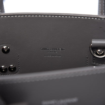 Saint Laurent Grained Calfskin Topstich Baby Sac De Jour Fog 8 of 10