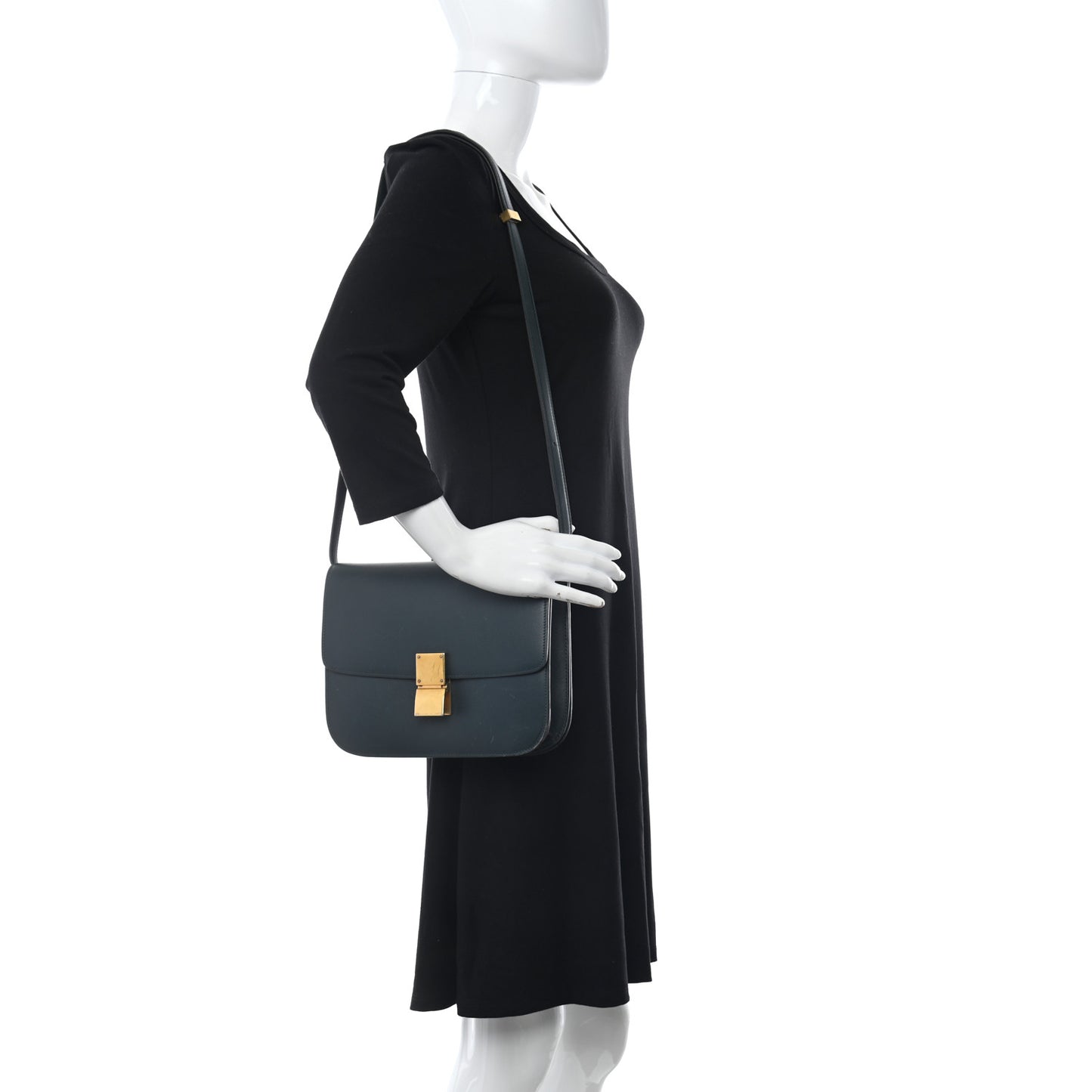 Box Calfskin Medium Classic Box Flap Bag Amazone