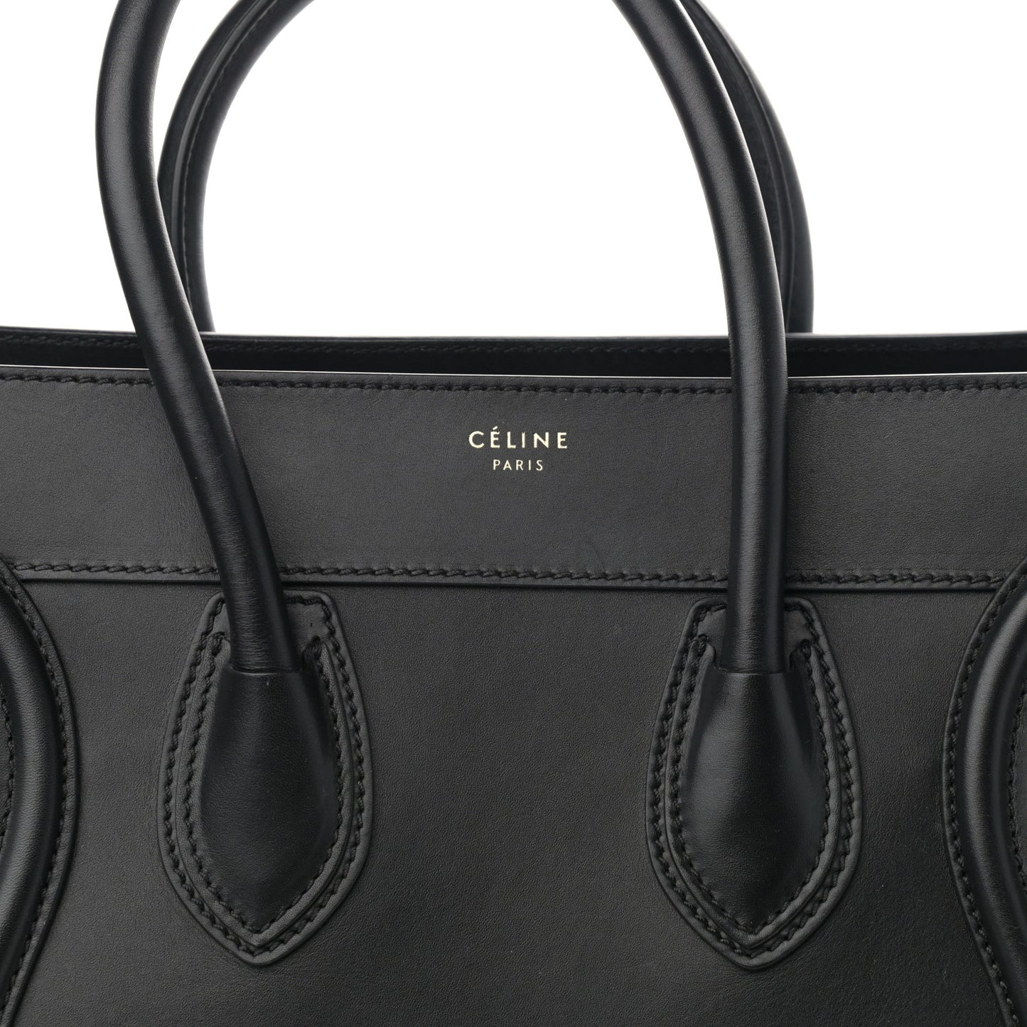 Smooth Calfskin Mini Luggage Black