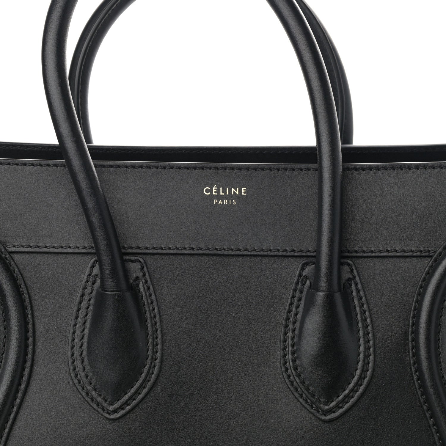 Celine Smooth Calfskin Mini Luggage Black 7 of 9