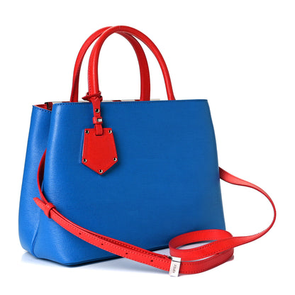 Fendi Vitello Elite Monster Petite 2Jours Tote Blue Royal Papavero Multicolor 3 of 7