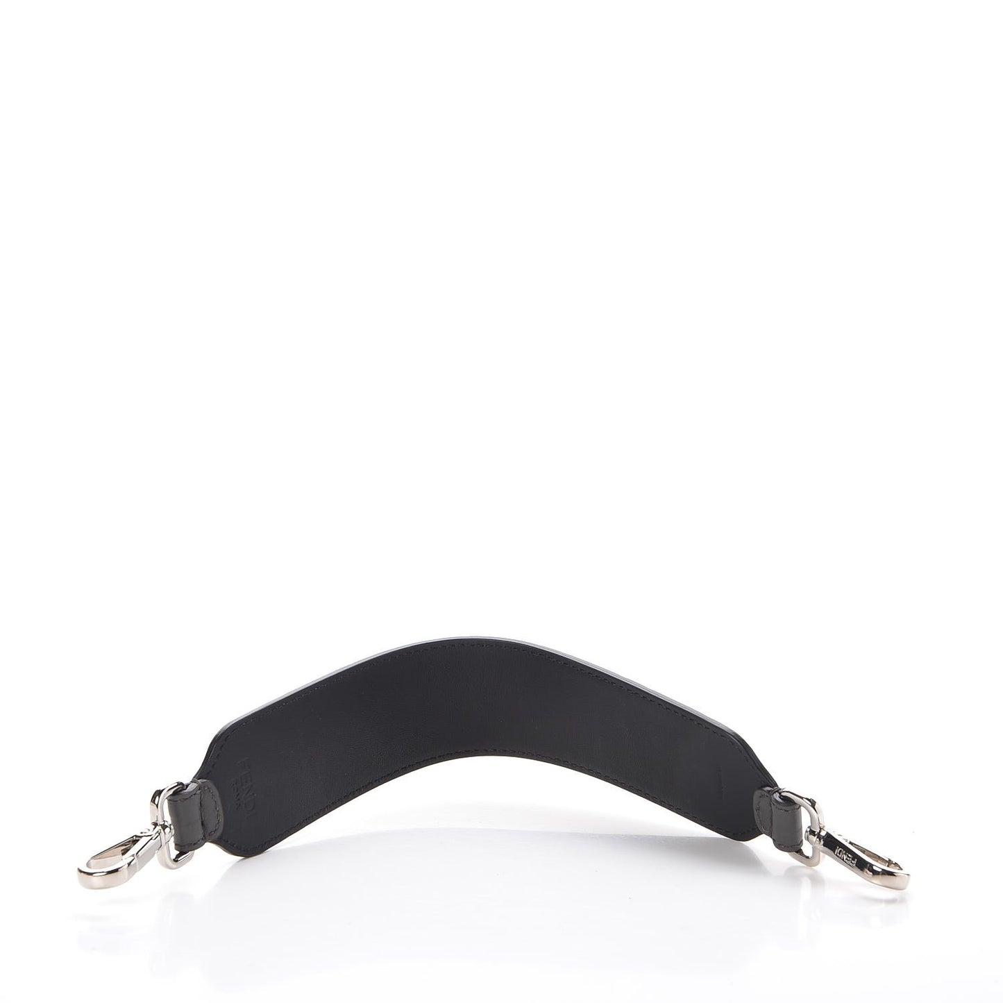 Calfskin FF Embossed Mini Strap You Grey