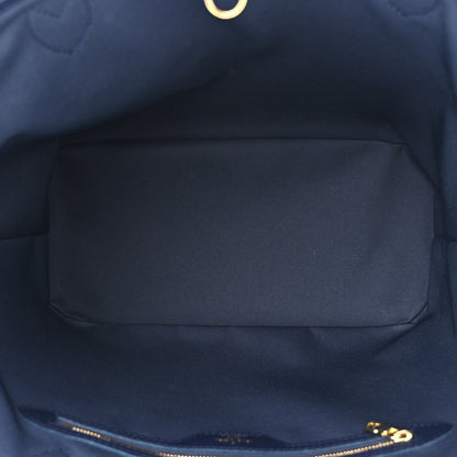 Louis Vuitton Monoglam Neverfull MM Blue 6 of 13
