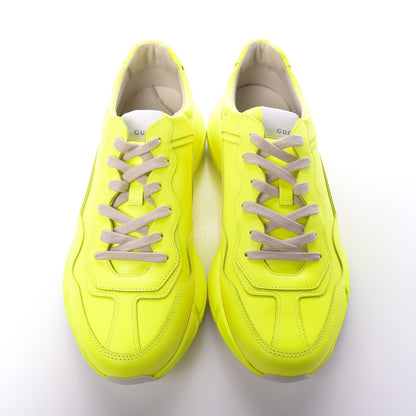 Gucci Calfskin Mens Rhyton Sneakers 9 Yellow Fluo 5 of 10