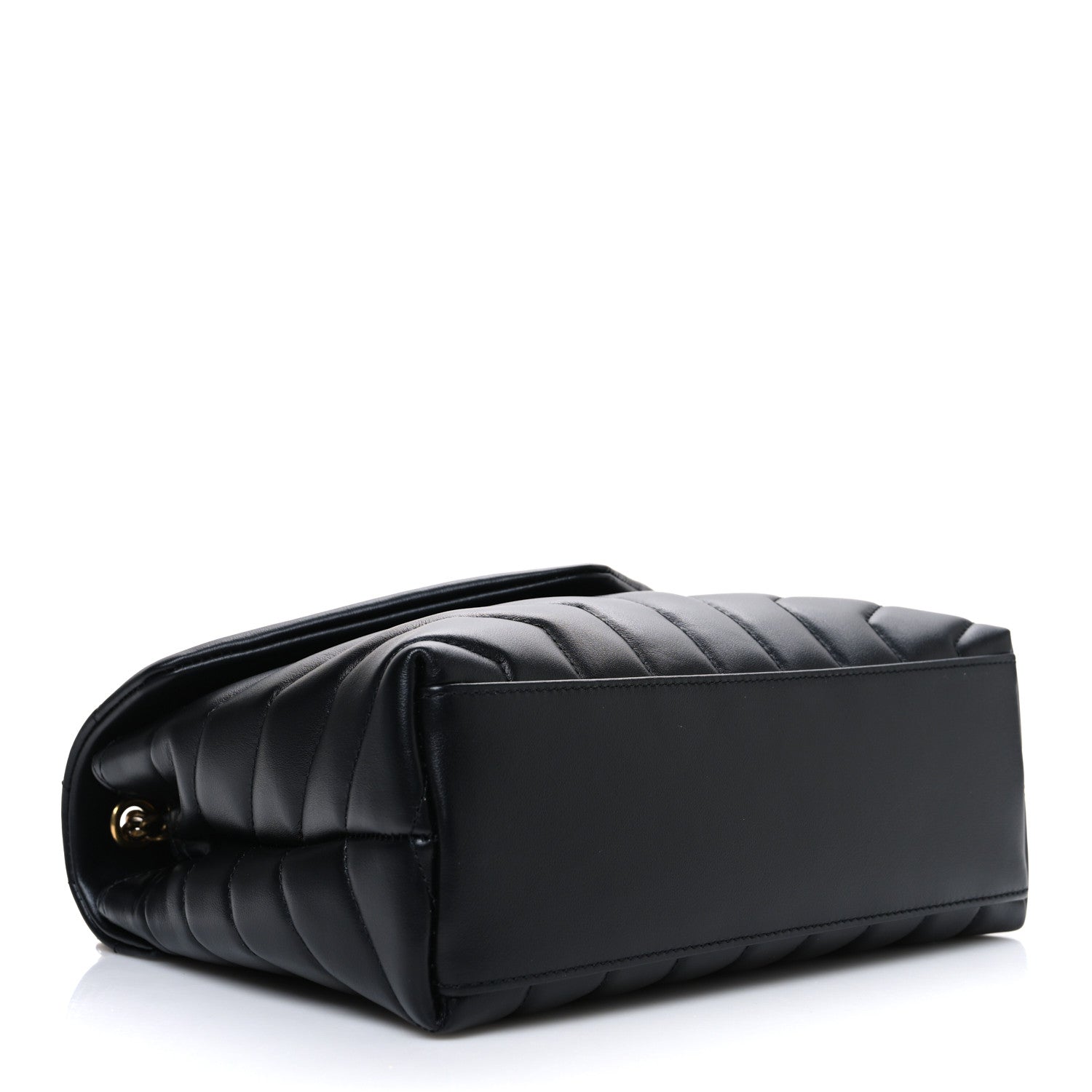 Saint Laurent Calfskin Y Quilted Monogram Small Loulou Chain Satchel Black 4 of 10