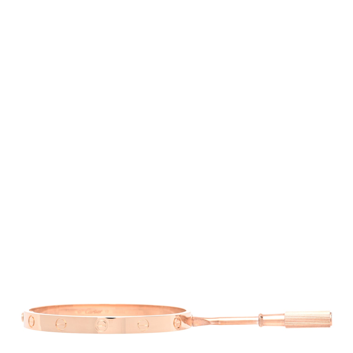 Cartier 18K Pink Gold LOVE Bracelet 17 4 of 9
