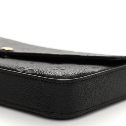 Louis Vuitton Empreinte Pochette Felicie Chain Wallet Black 9 of 9